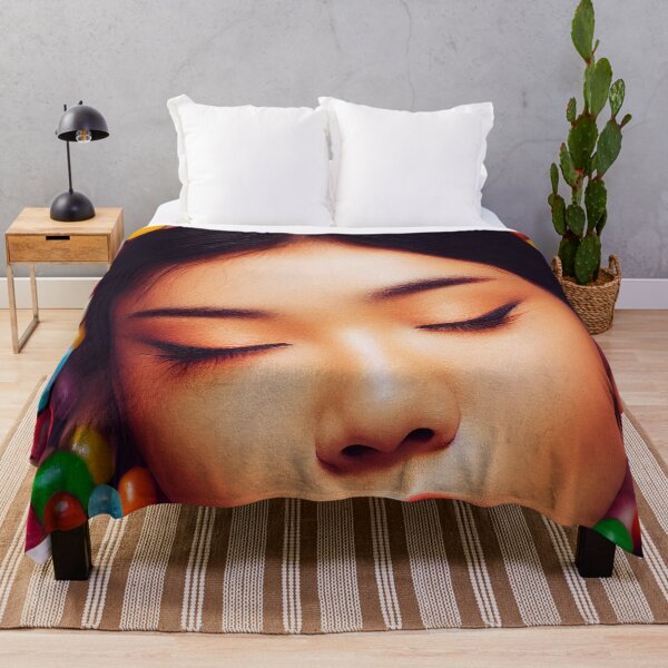 Item preview, Portrait Of A Beautiful Woman With Face Surrounded By Colorful Candy – Midjourney Art– Midjourney Art designed and sold by MadeByRobots.