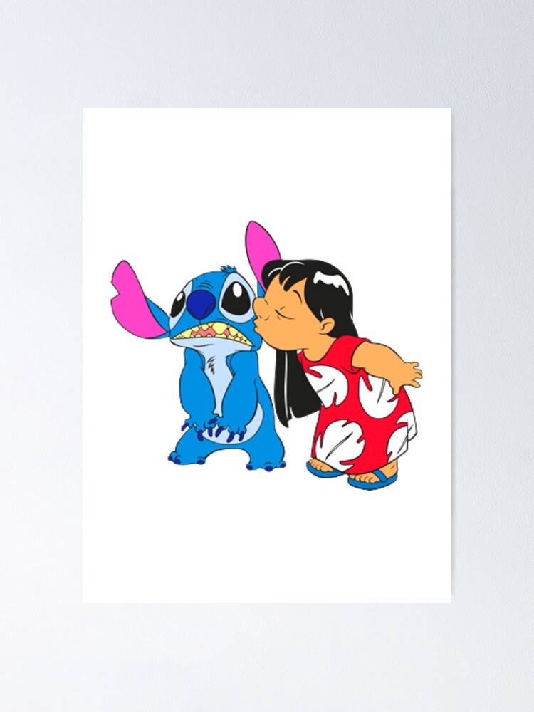 Kawaii Lilo and Stitch t-shirt, cute, and lovely Poster for Sale by  cincodesigner