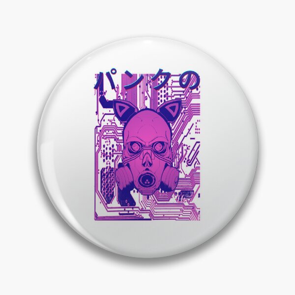 Item preview, Cyberpunk Skull Gas Mask Circuit Board Japanese Kanji - パンクの designed and sold by PVSKI.