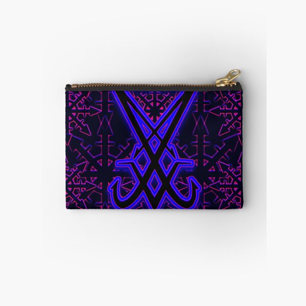 Item preview, LUCIFERIAN CHAOS MAGIC DESIGN - Vivid Pink and Deep Indigo highlight this original 'pop art' piece.  Features both Luciferian and Chaos Magick Sigils. designed and sold by allthingsbb.