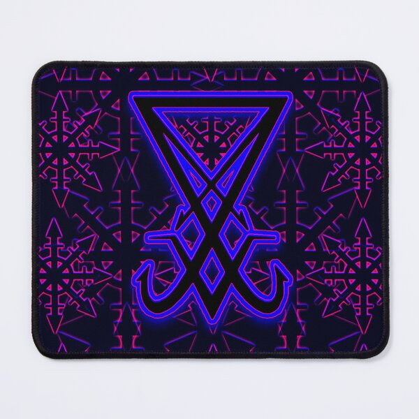 Item preview, LUCIFERIAN CHAOS MAGIC DESIGN - Vivid Pink and Deep Indigo highlight this original 'pop art' piece. Features both Luciferian and Chaos Magick Sigils. designed and sold by allthingsbb.