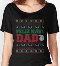 Feliz Navi Dad Ugly Christmas Sweater Design Women's Relaxed Fit T-Shirt