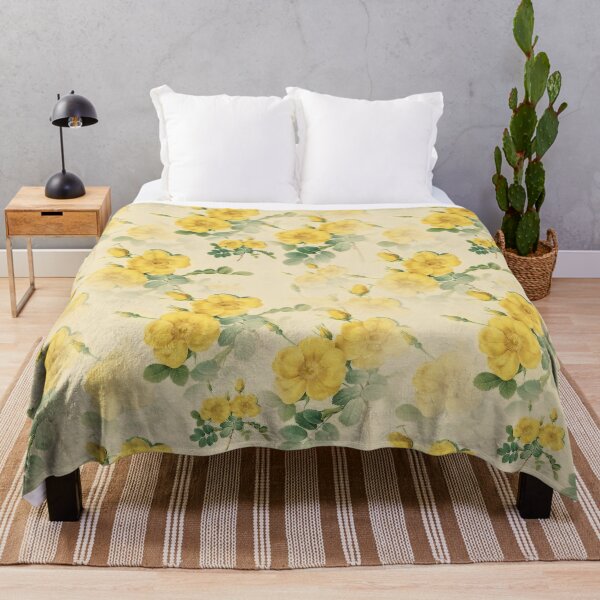 Item preview, Vintage Boho Yellow Rock Rose Floral Luxury designed and sold by YounitedArt.