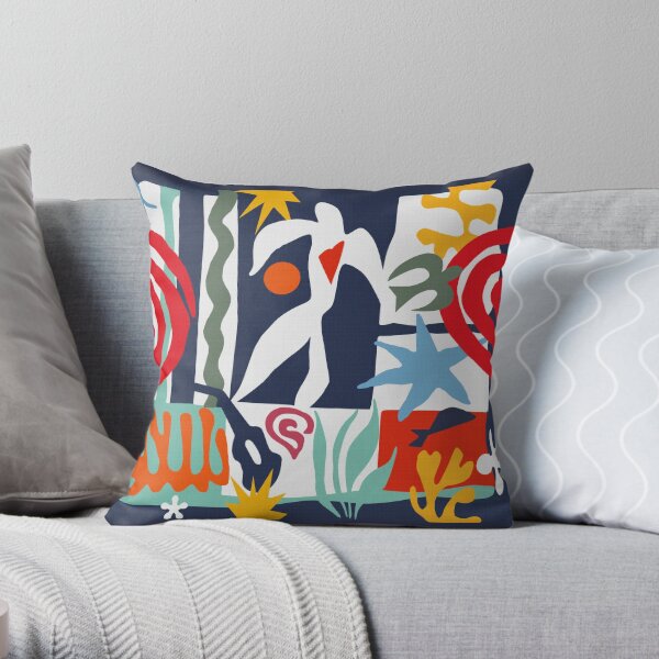 Inspired by Matisse Throw Pillow