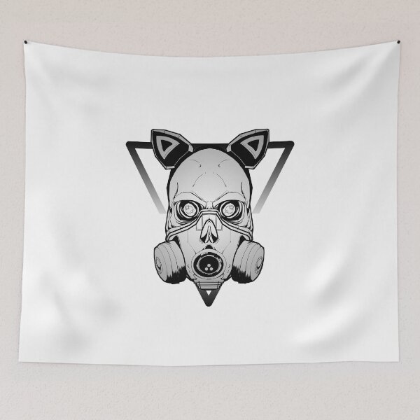 Item preview, Cyberpunk Skull Gas Mask designed and sold by PVSKI.