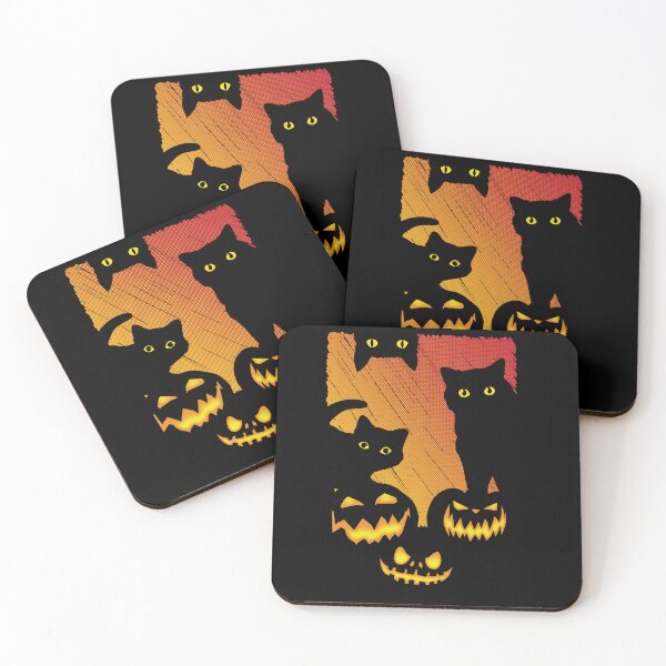 Item preview, Halloween cats V2 designed and sold by clingcling.