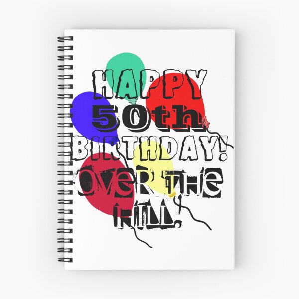Item preview, 50th Birthday Balloons Over the Hill designed and sold by TamiraZDesigns.