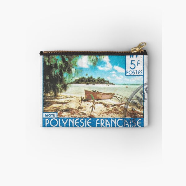 Item preview, Beach in French Polynesia Stamp 5F 1980 designed and sold by yousufi.