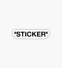 Off White Style Label - Sticker Sticker