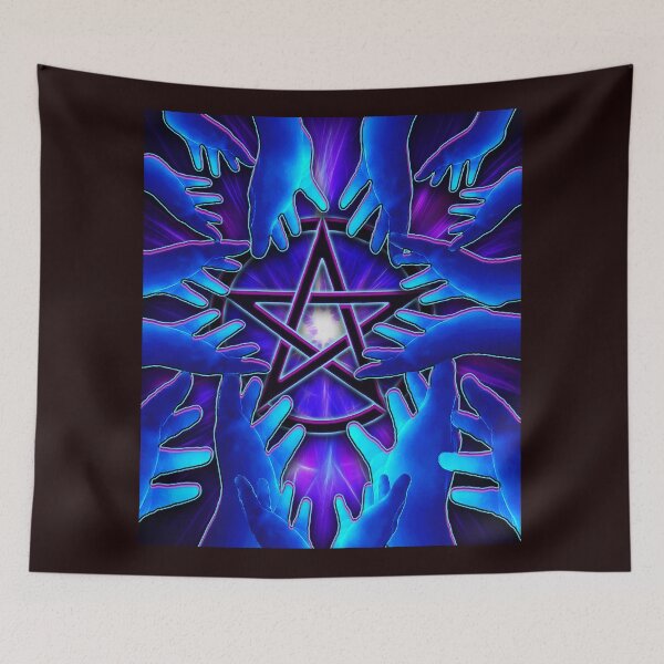Item preview, The Energy that Connects Us - Original Witchcraft Pop Art Piece designed and sold by allthingsbb.