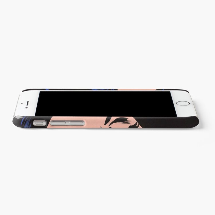 Alternate view of Black Hair Crying Comic Girl iPhone Case & Cover