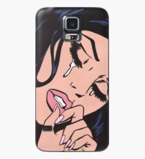 Black Hair Crying Comic Girl Case/Skin for Samsung Galaxy