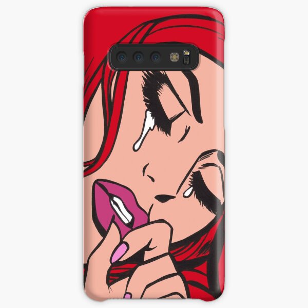 Red Hair Crying Comic Girl Samsung Galaxy Snap Case