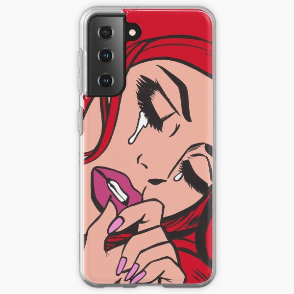 Red Hair Crying Comic Girl Samsung Galaxy Soft Case