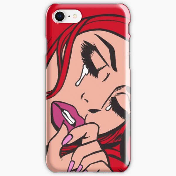 Red Hair Crying Comic Girl iPhone Snap Case