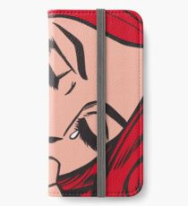 Red Hair Crying Comic Girl iPhone Wallet/Case/Skin