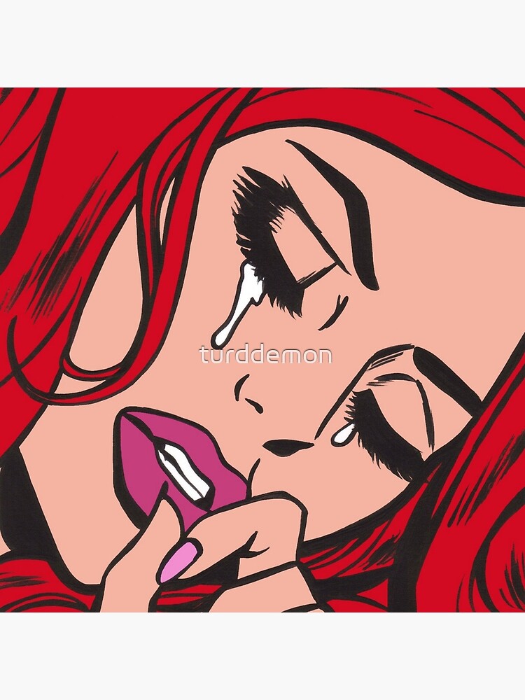 Disover Red Hair Crying Comic Girl Bag
