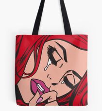 Rotes Haar, das komisches Mädchen schreit Tote Bag