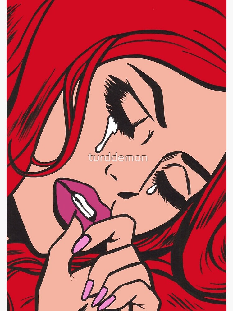 Red Hair Crying Comic Girl by turddemon