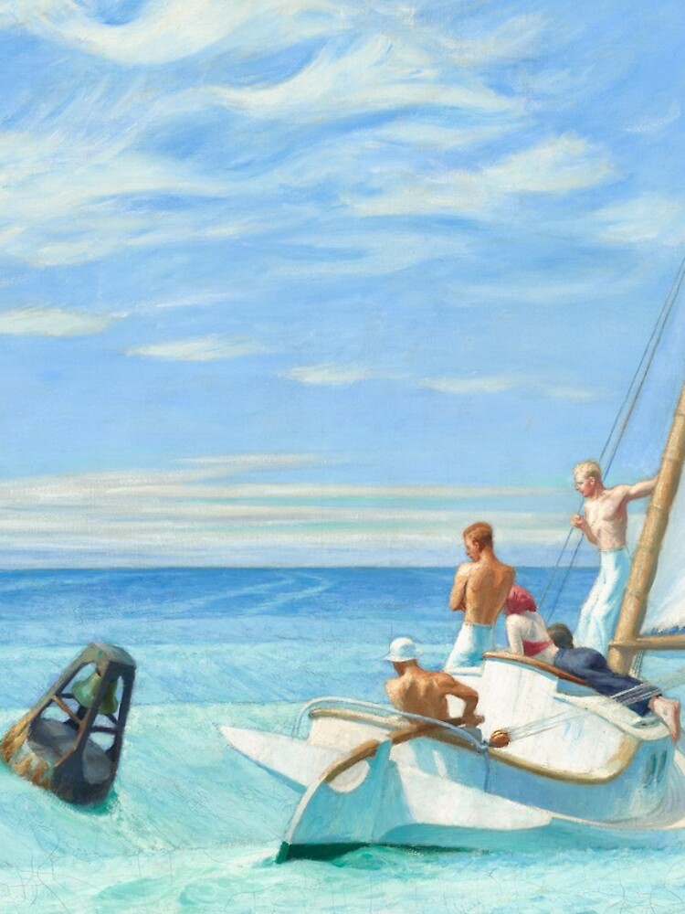 Ground Swell Oil Painting by Edward Hopper by podartist