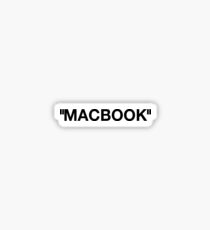 Off White Style Label - MacBook Sticker