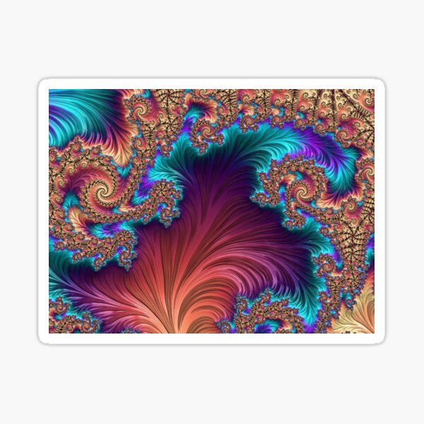 Peacock Feather Sticker