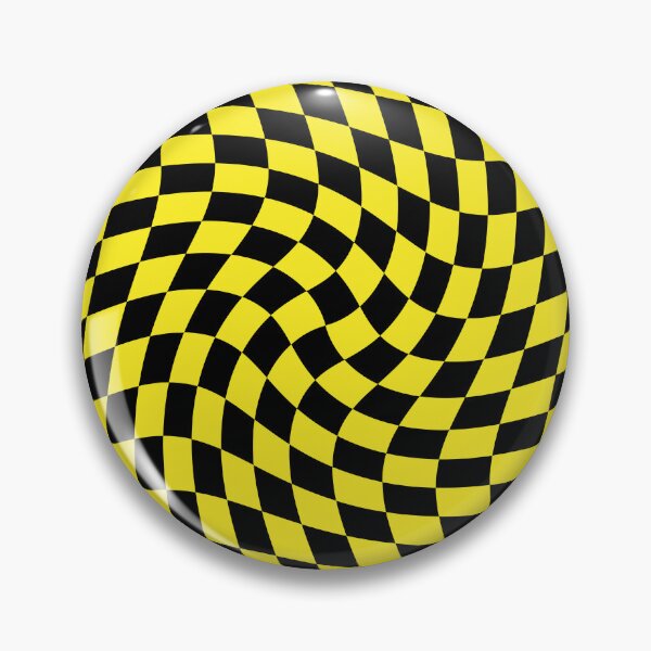 Item preview, Twisted Checkerboard - Yellow and Black designed and sold by Ayoub14.