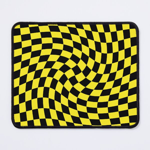Item preview, Twisted Checkerboard - Yellow and Black designed and sold by Ayoub14.