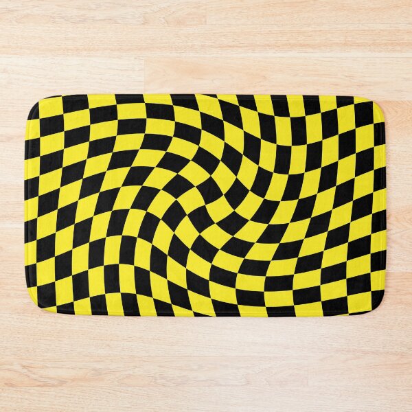 Item preview, Twisted Checkerboard - Yellow and Black designed and sold by Ayoub14.