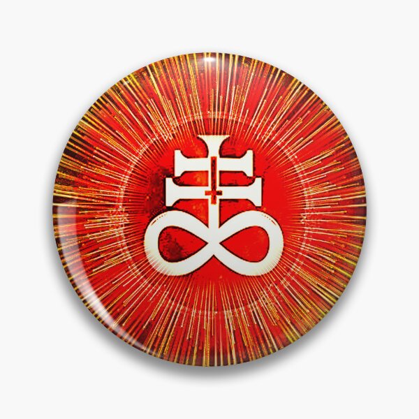 Item preview, 'LEVIATHAN RISING' in red/orange/yellow with Satan's Sigil w/Starburst designed and sold by allthingsbb.