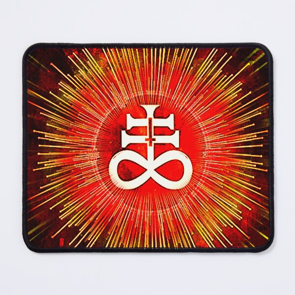 Item preview, 'LEVIATHAN RISING' in red/orange/yellow with Satan's Sigil w/Starburst designed and sold by allthingsbb.