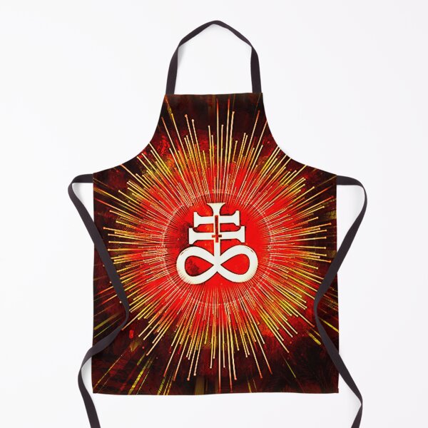 Item preview, 'LEVIATHAN RISING' in red/orange/yellow with Satan's Sigil w/Starburst designed and sold by allthingsbb.