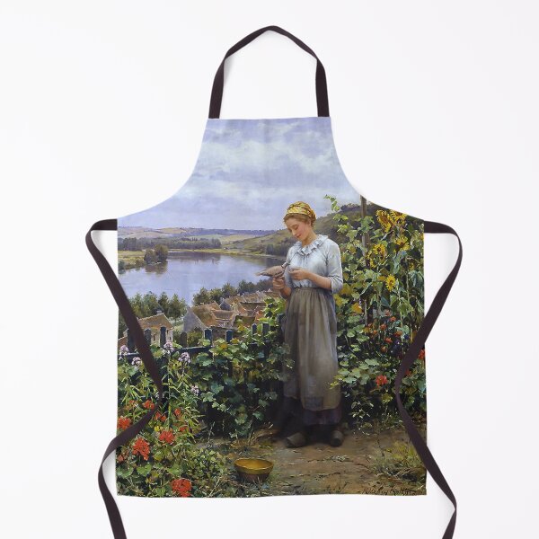 Item preview, YOUNG GIRL with Her PET DOVE : Vintage 1894 Oil Painting Print designed and sold by posterbobs.