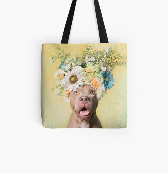 Flower Power, Princess All Over Print Tote Bag