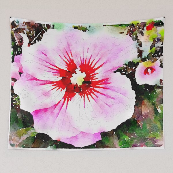 Aperçu de l'œuvre Fleur rose créée et vendue par elizabethamira.