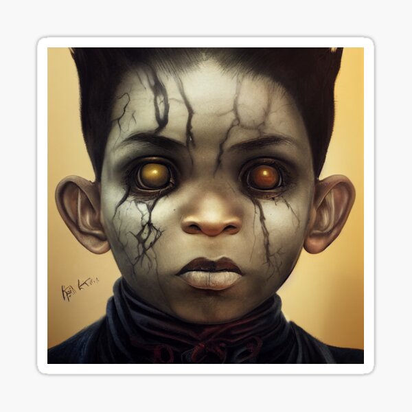 Black-eyed Kid Sticker