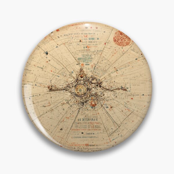 Item preview, Vintage looking Solar system map rendering designed and sold by ZvekiVintage.
