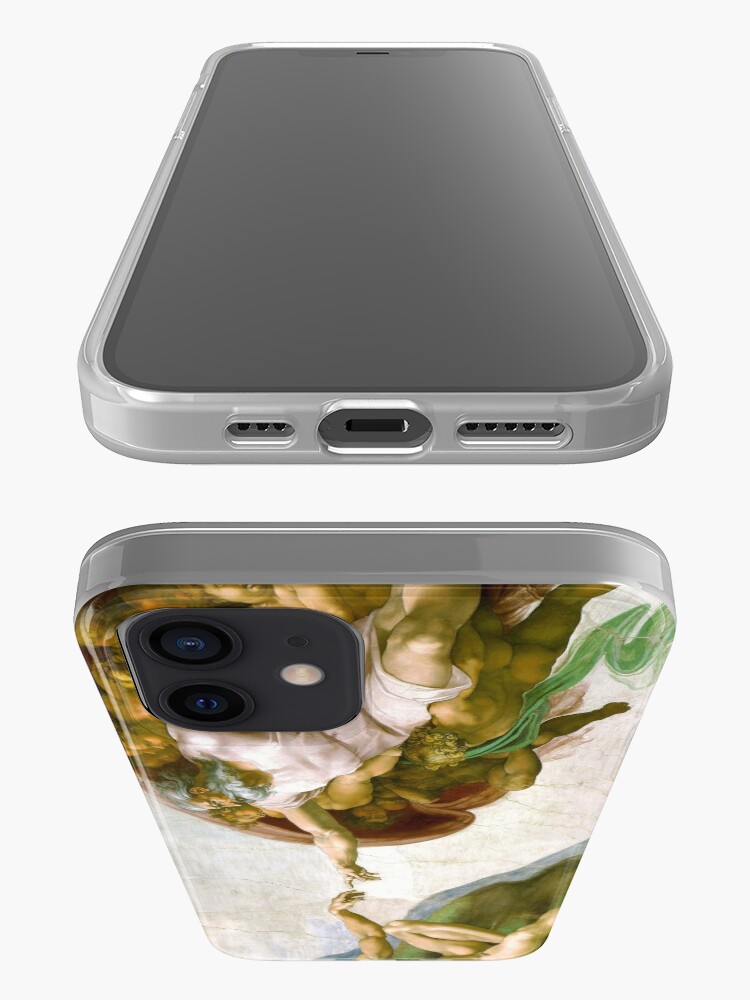 Alternate view of The Creation of Adam Painting by Michelangelo Sistine Chapel iPhone Case & Cover