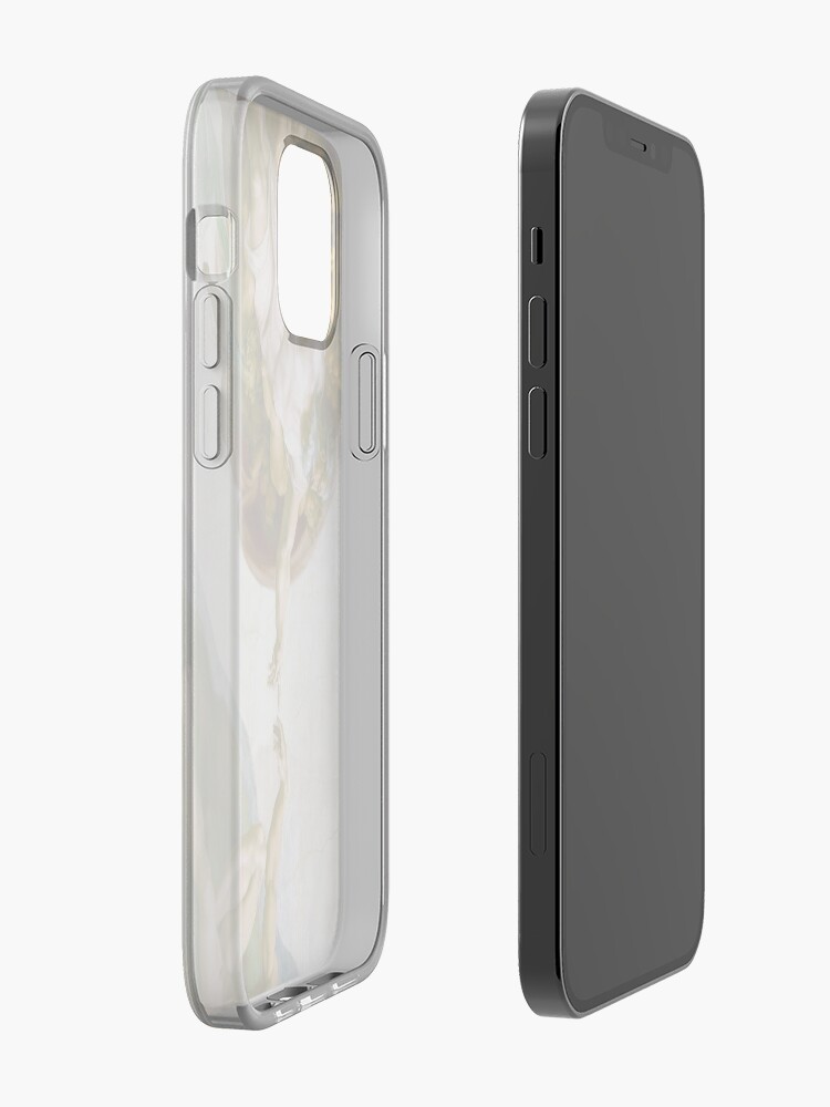 Alternate view of The Creation of Adam Painting by Michelangelo Sistine Chapel iPhone Case & Cover