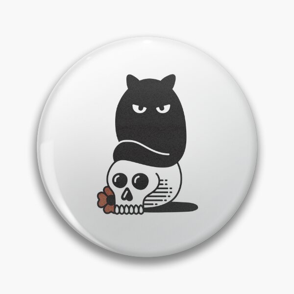 Item preview, CAT & SKULL ILLUSTRATION designed and sold by Mr-mouton.