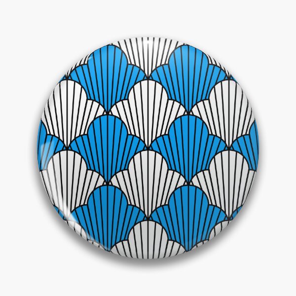 Item preview, Art Deco Pattern No 31 - Blue - Vintage Motif designed and sold by Millusti.