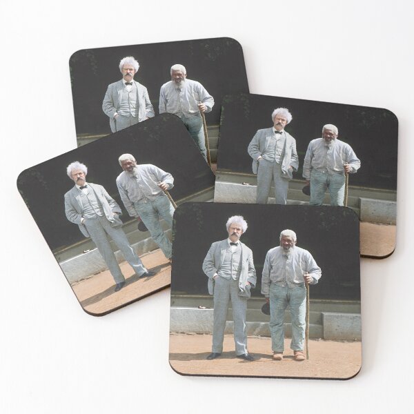 Item preview, Mark Twain and his long-time friend John T. Lewis, New York, 1903. designed and sold by Marina Amaral.