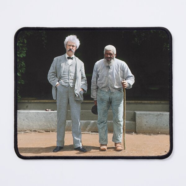 Item preview, Mark Twain and his long-time friend John T. Lewis, New York, 1903. designed and sold by Marina Amaral.