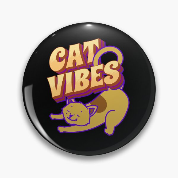 Item preview, Cute Funny Cat Pictures with Captions - Cat Vibes designed and sold by FunnyCatsFam.