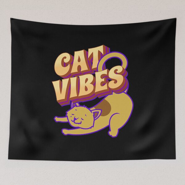 Item preview, Cute Funny Cat Pictures with Captions - Cat Vibes designed and sold by FunnyCatsFam.