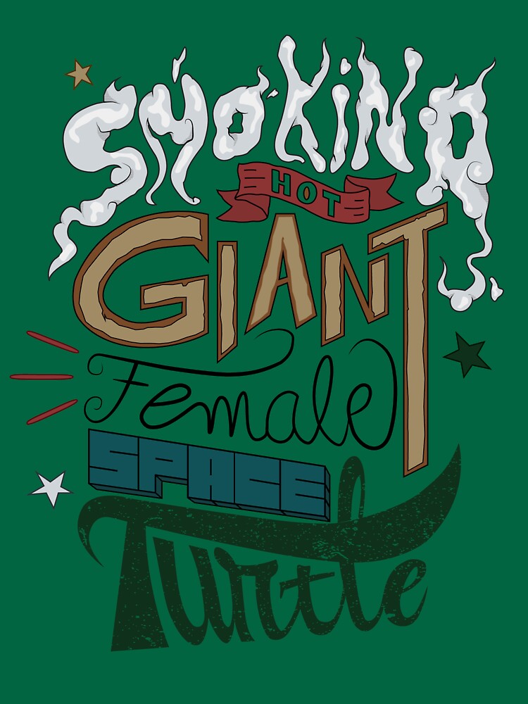 Smoking Hot Giant Female Space Turtle by goldenyakstudio