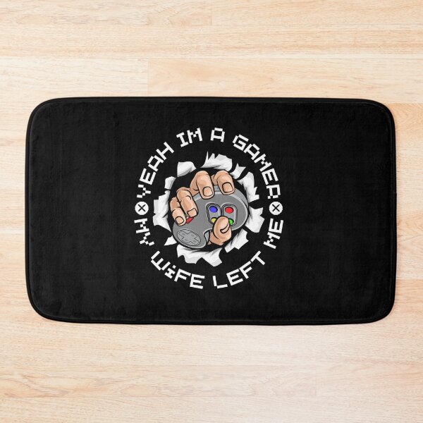 Item preview, Yeah I'm a gamer my wife left me gamer gifts for men designed and sold by Ajith arts.