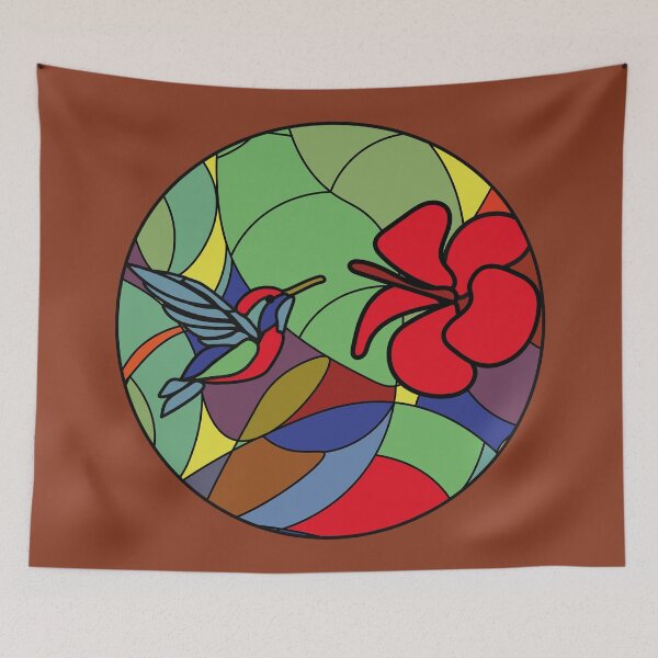 Item preview, Hummingbird and hibiscus designed and sold by Nanar1984.