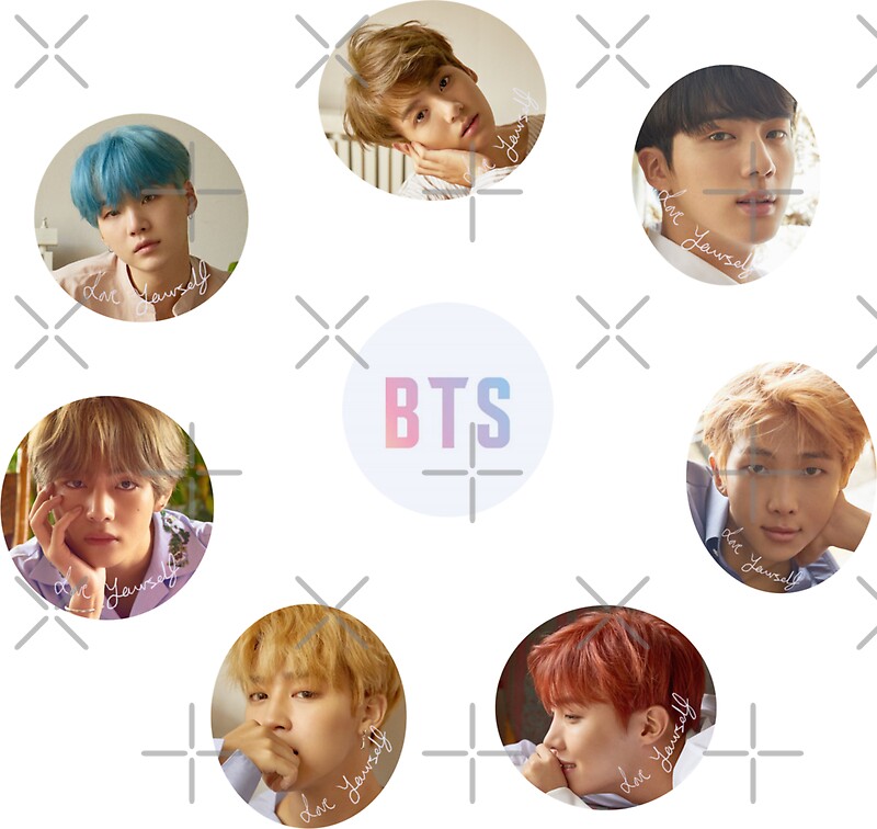  BTS  Love  Yourself  Her Sticker Set L version Stickers 