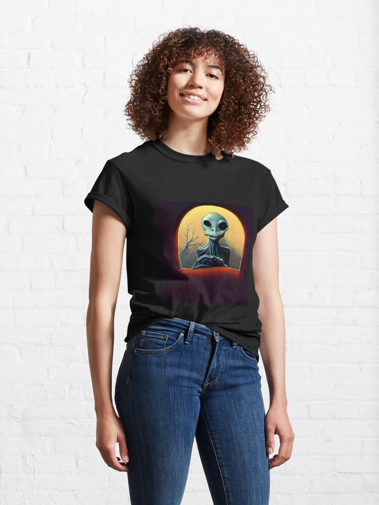 Alternate view of Alien Checking For Mail Classic T-Shirt